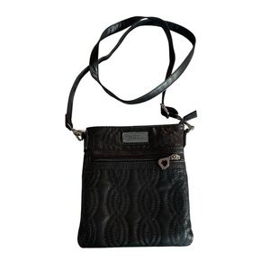 Bella Russo Black Quilted Crossbody Bag